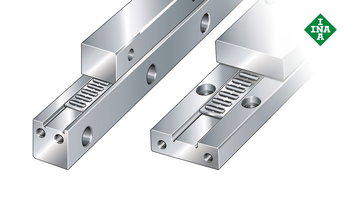 Schaeffler lineer kılavuzları: İğneli makaralı düz kafesli J/S kılavuz yolları
